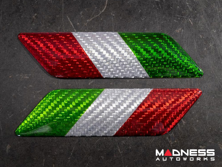 Alfa Romeo Giulia Badges - Carbon Fiber - Italian Theme